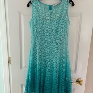 CHETTA B Sleeveless Lace Dress, Size 6